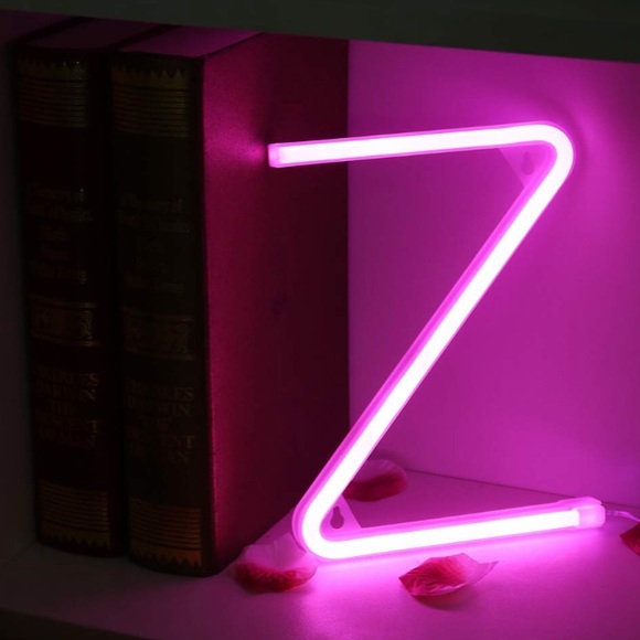 Light Up Letters Neon Signs, Pink A-Z - Picture 7 of 8
